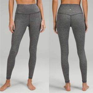 lululemon athletica Heathered Gray High-Rise Align Leggings
